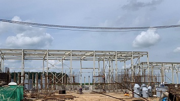 Смонтирован склад хранения реагентов строящегося Нежинского ГОКа («Славкалий», Беларусь)